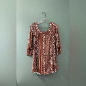 NWOT … MMCMMCMM “Size: S” Bohemian Paisley Print Dress